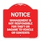 Signmission Management Is Not Responsible for Theft or Damage to Vehicles or Contents, A-DES-RW-1818-23877 A-DES-RW-1818-23877 - alternate 1